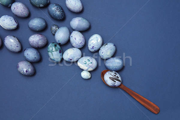 Colorful easter eggs Stock photo © artjazz