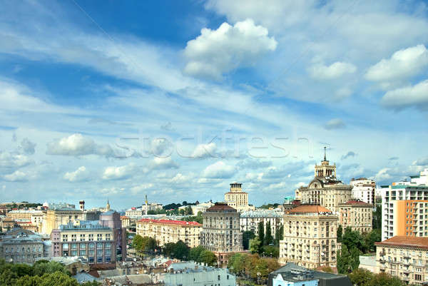 Kyiv center cityscape Stock photo © artjazz