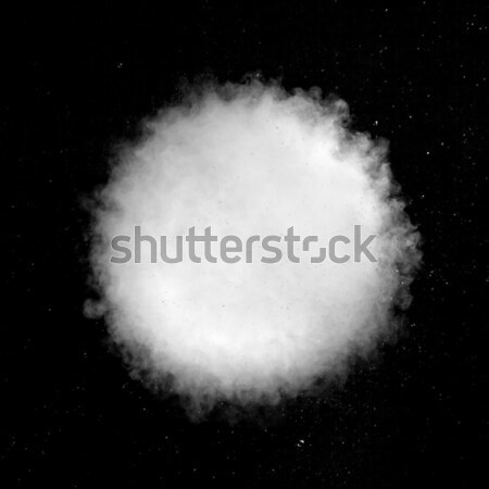White smoke explosion isolated on black Stock photo © artjazz