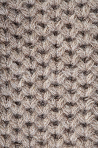 Handmade beige knitting wool texture Stock photo © artjazz