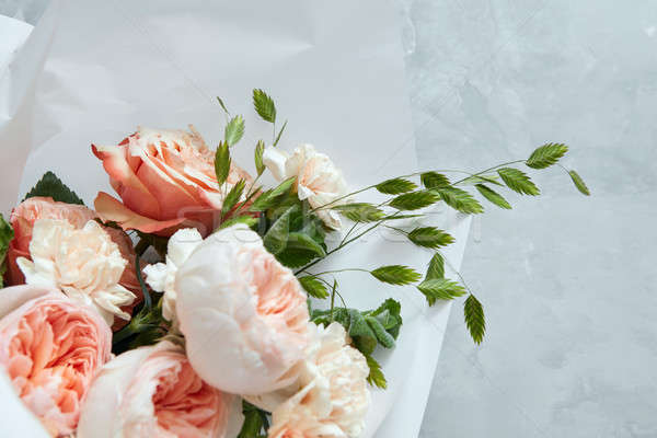 Roses on white background Stock photo © artjazz