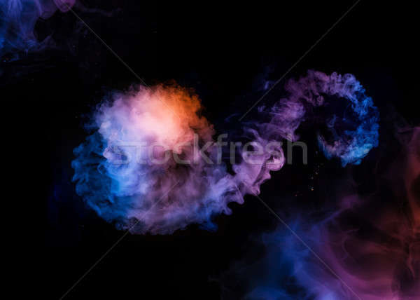 Stock photo: splash of colored smoke