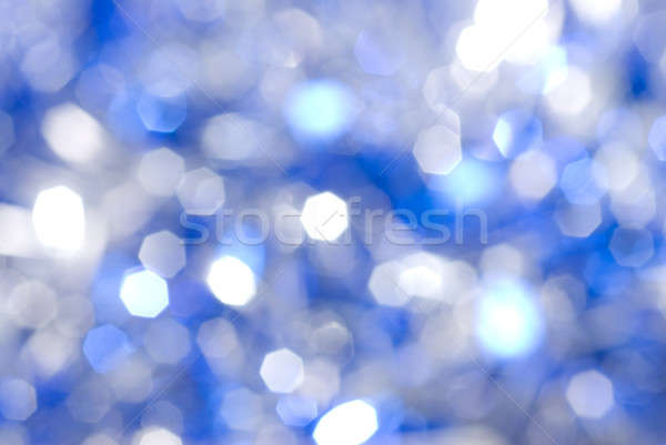 藍色 聖誕節 光 快樂 抽象 商業照片 © artjazz