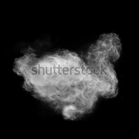 White powder explosion isolated on black Stock photo © artjazz