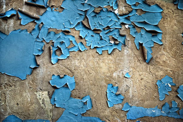 Textuur oude pleisterwerk muur scheuren bouw Stockfoto © artjazz