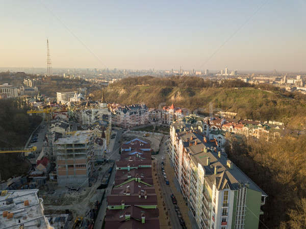 Zdjęcia stock: Panoramiczny · widoku · dzielnica · łysy · górskich · Ukraina