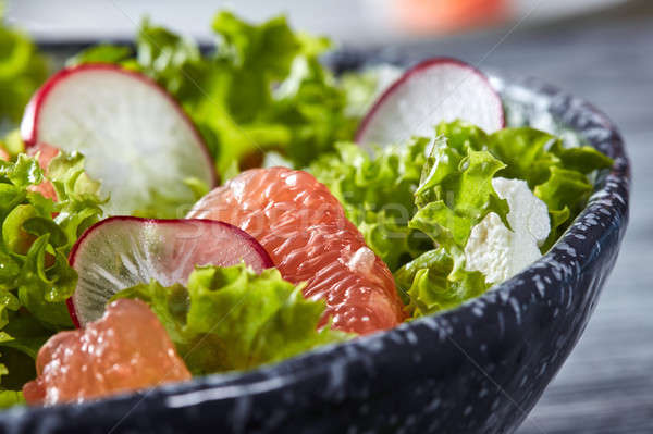 Fresco salada orgânico ingredientes Foto stock © artjazz