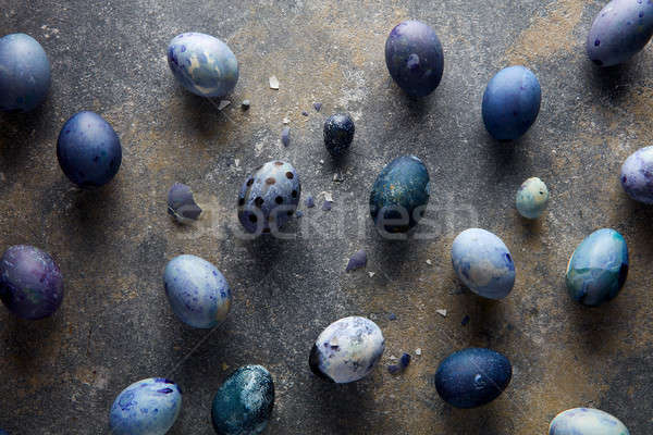 Stock photo: blue Easter eggs