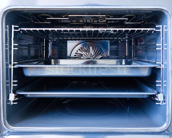 Modern oven with tray inside Stock photo © artjazz