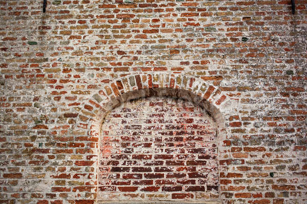 bow window on brick wall Stock photo © artjazz