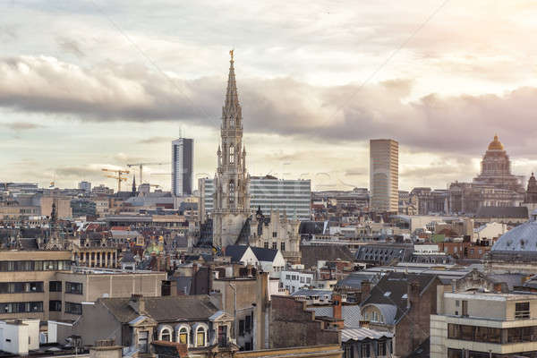 Cityscape of Brussels, Belgium Stock photo © artjazz