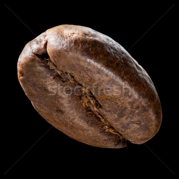 Kávébab izolált feketekávé bab fekete nagy Stock fotó © artjazz