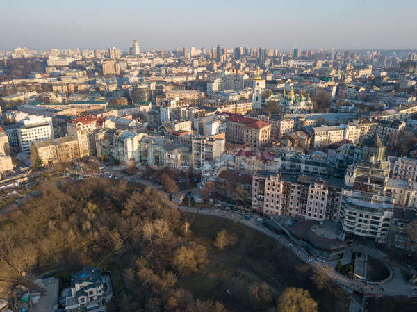 Panoramic vedere păsări ochi central Imagine de stoc © artjazz