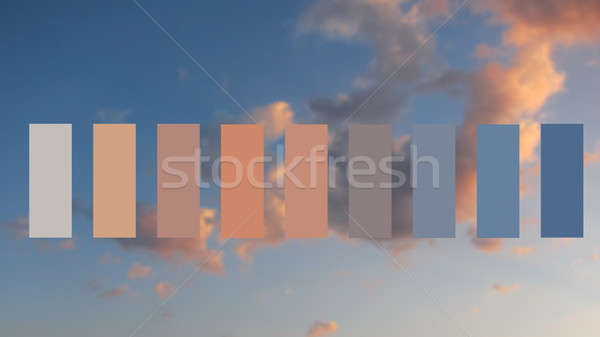 Texture sky and clouds at sunset Stock photo © artjazz