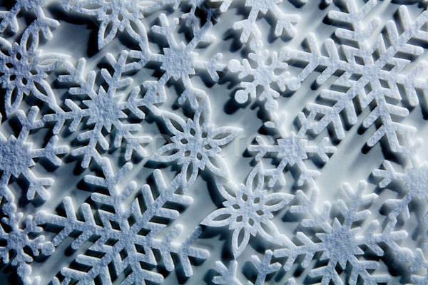 Bleu glaciale flocons de neige Noël hiver texture Photo stock © artjazz