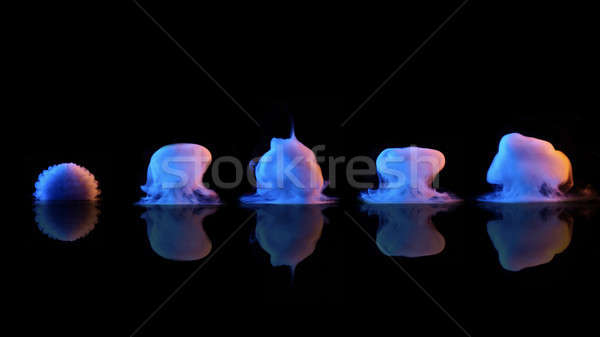 set of smokes on black background Stock photo © artjazz