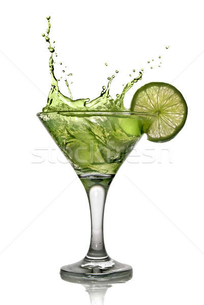 Imagine de stoc: Verde · alcool · cocktail · stropire · var · izolat