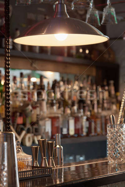 Barman equipment on counter Stock photo © artjazz