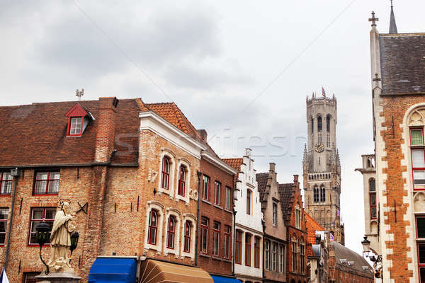 Rozenhoedkaai, Historic Centre of Bruges Stock photo © artjazz