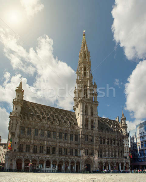 Hely Brüsszel Belgium ház épület város Stock fotó © artjazz