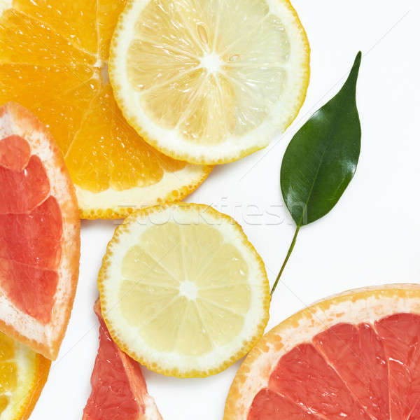 Foto stock: Fruto · cítrico · laranja · limão · cal