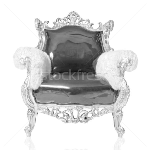 Antiken Stuhl isoliert weiß Mode Raum Stock foto © artjazz