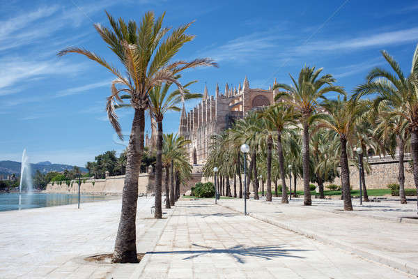 The Cathedral of Santa Maria in Palma de Mallorca Stock photo © artjazz