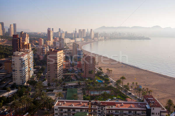 view from the city of Benidorm Stock photo © artjazz