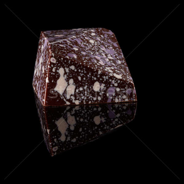 chocolate candy on black background Stock photo © artjazz