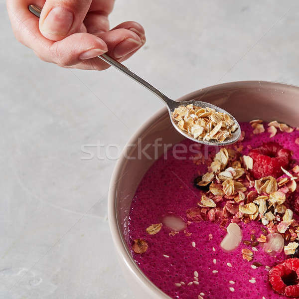 ストックフォト: 健康的な食事 · 朝食 · ボウル · スムージー · グラノーラ · 液果類