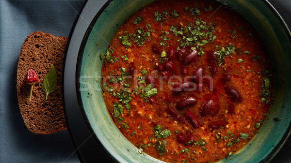 bowl of homemade red bean soup Stock photo © artjazz
