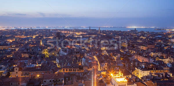 Stock photo: View of the evening city