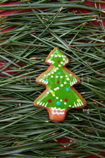 Noël cookies forme arbre cookie forme [[stock_photo]] © artjazz