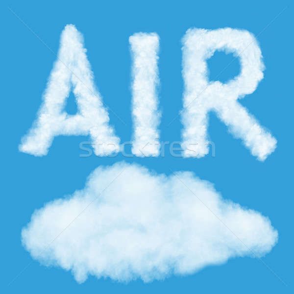 云    字    自然    蓝天    天空 / air natural cloud word on the