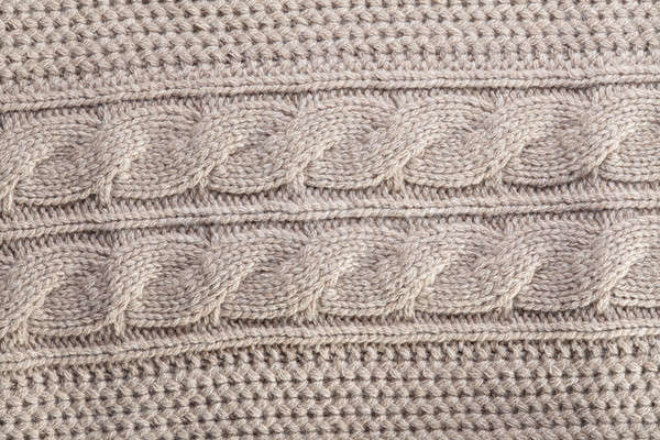 Gestrickt Pullover beige Textur Mann Stock foto © artjazz