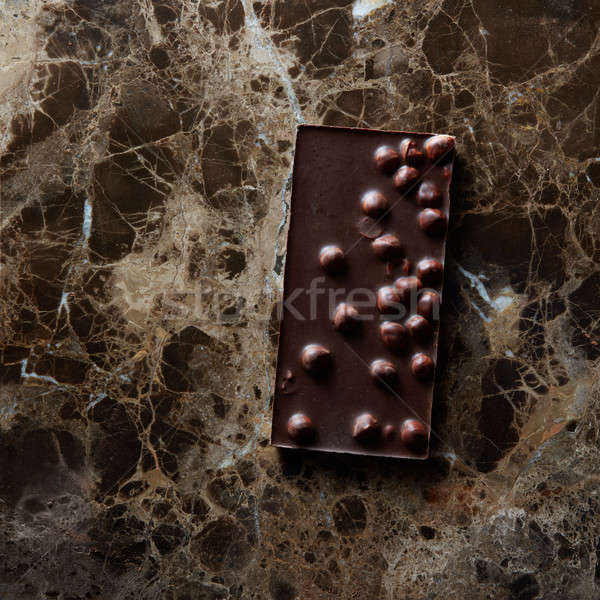 chocolate bar with nuts Stock photo © artjazz