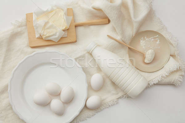 baking cake ingredients Stock photo © artjazz