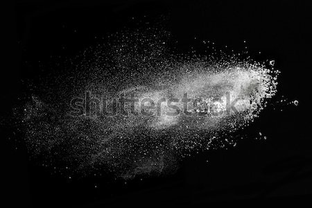 White powder explosion isolated on black Stock photo © artjazz