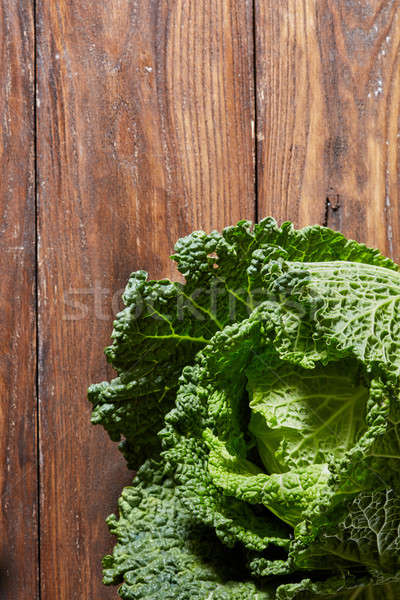 Stock photo: Green savoy cabbage