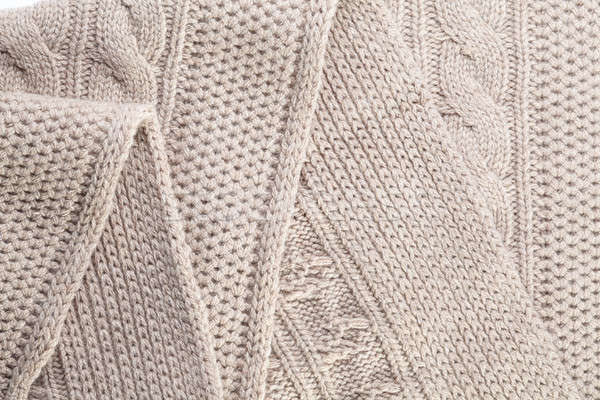 Close-up of a piece  knit fabric Stock photo © artjazz
