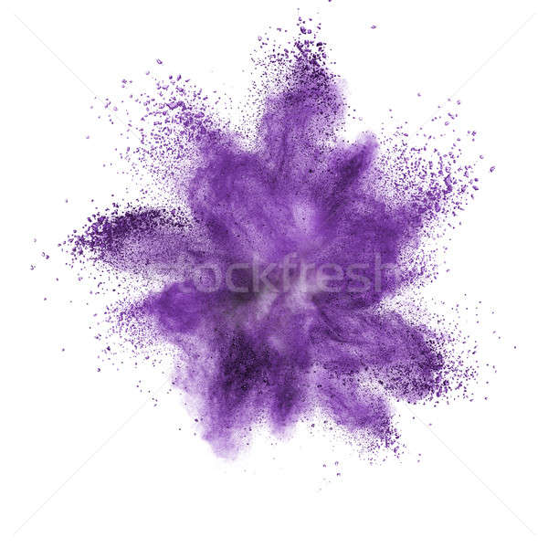 White powder explosion isolated on black Stock photo © artjazz