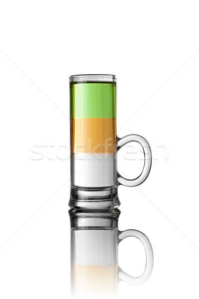 Stock photo: Shot drink cocktail isolated on white