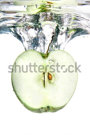 Vert pomme isolé blanche eau [[stock_photo]] © artjazz