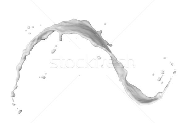 Melk splash geïsoleerd witte voedsel abstract Stockfoto © artjazz