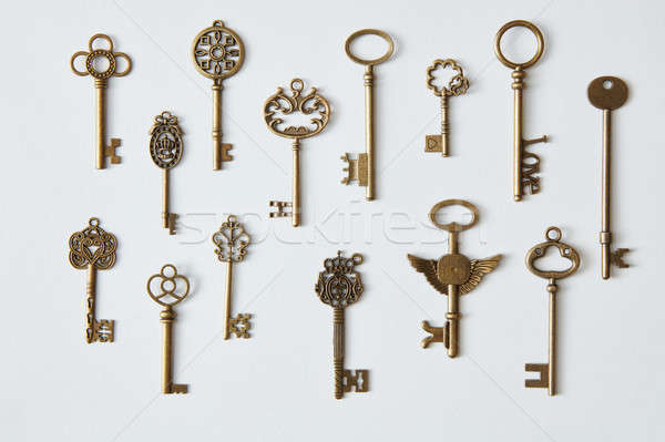 Keys represented on background Stock photo © artjazz