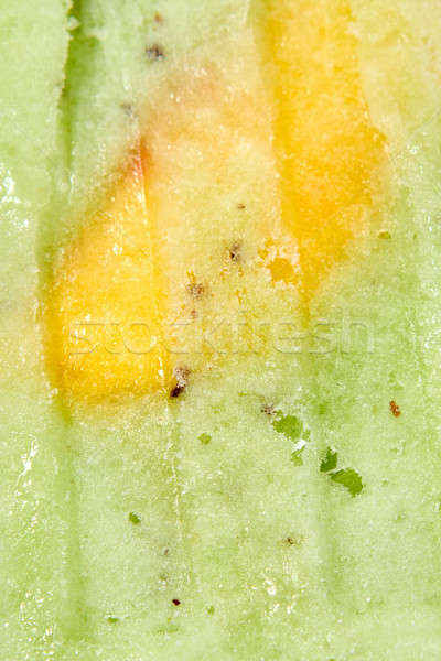 Stockfoto: Macro · foto · bevroren · plakje · mango