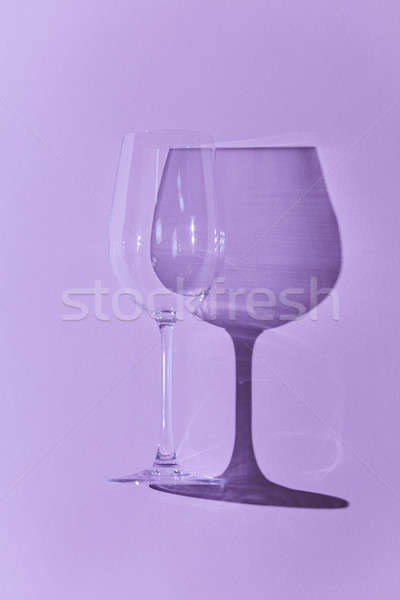 Wineglass isolated on purple background Stock photo © artjazz