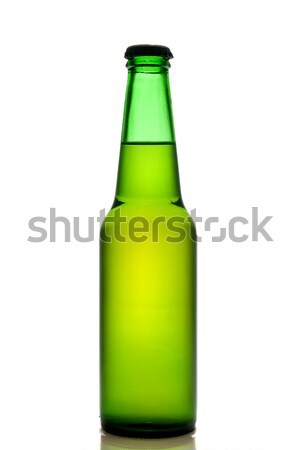 Zöld sörösüveg izolált fehér buli sör Stock fotó © artjazz