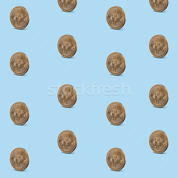 Stock photo: Pattern seamless of gold coins