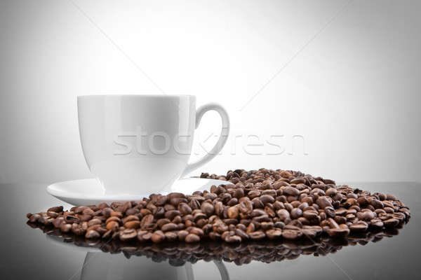 белый Кубок кофе продовольствие свет шоколадом Сток-фото © artjazz